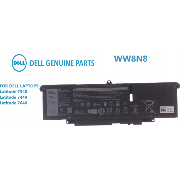 Laptop akkumulátor Dell eredeti lítium-ion 4878 mAh Dell