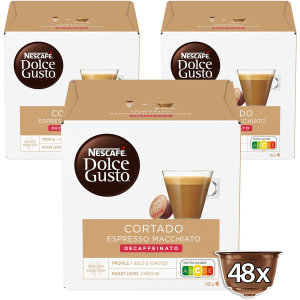 NESCAFÉ® Dolce Gusto® Cortado Decaffeinato - 48 kapszula