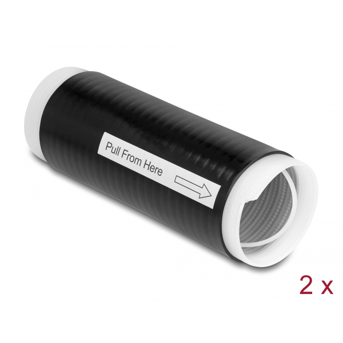 Delock hidegen zsugorodó cső 45 mm x 130 mm 2 db fekete (20890) (20890)