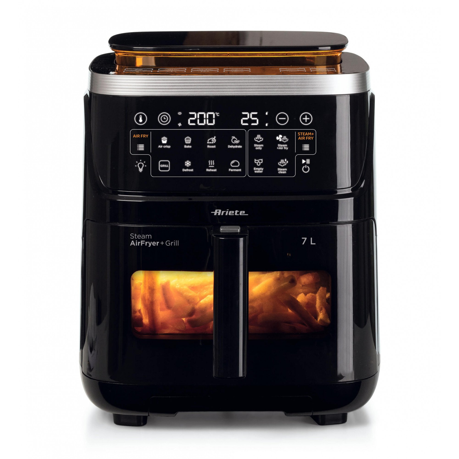 Ariete 4636 Air Fryer Steam forrólevegős sütő, fekete (00C463600AR0)