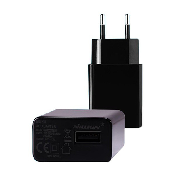NILLKIN hálózati töltő USB aljzat (5V / 2000mA) FEKETE (5996457481262)