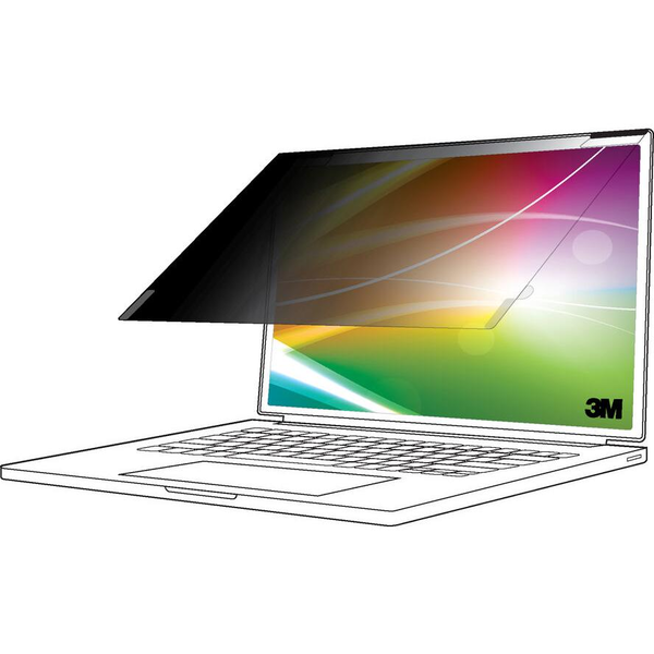 3M BPNDE007 41,4 cm (16.3") Laptop Rammeløst display privatlivsfilter
