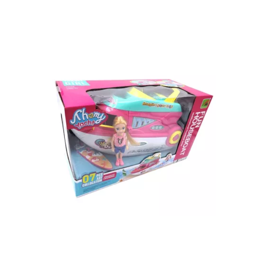 Lakóhajó szett babával és kiegészítőkkel 7 darabos 38cm (9)