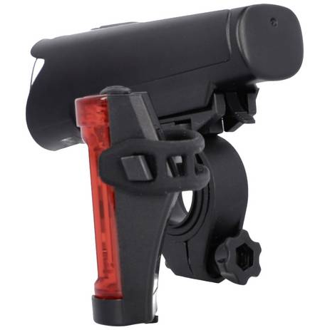 Fischer Fahrrad 45 LUX, small-box Kerékpár világítás készlet LED Fekete (50688)