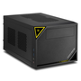 Компютърна кутия Sharkoon, Shark Zone C10, Mini-ITX, 2 USB, Черен/ Жълт