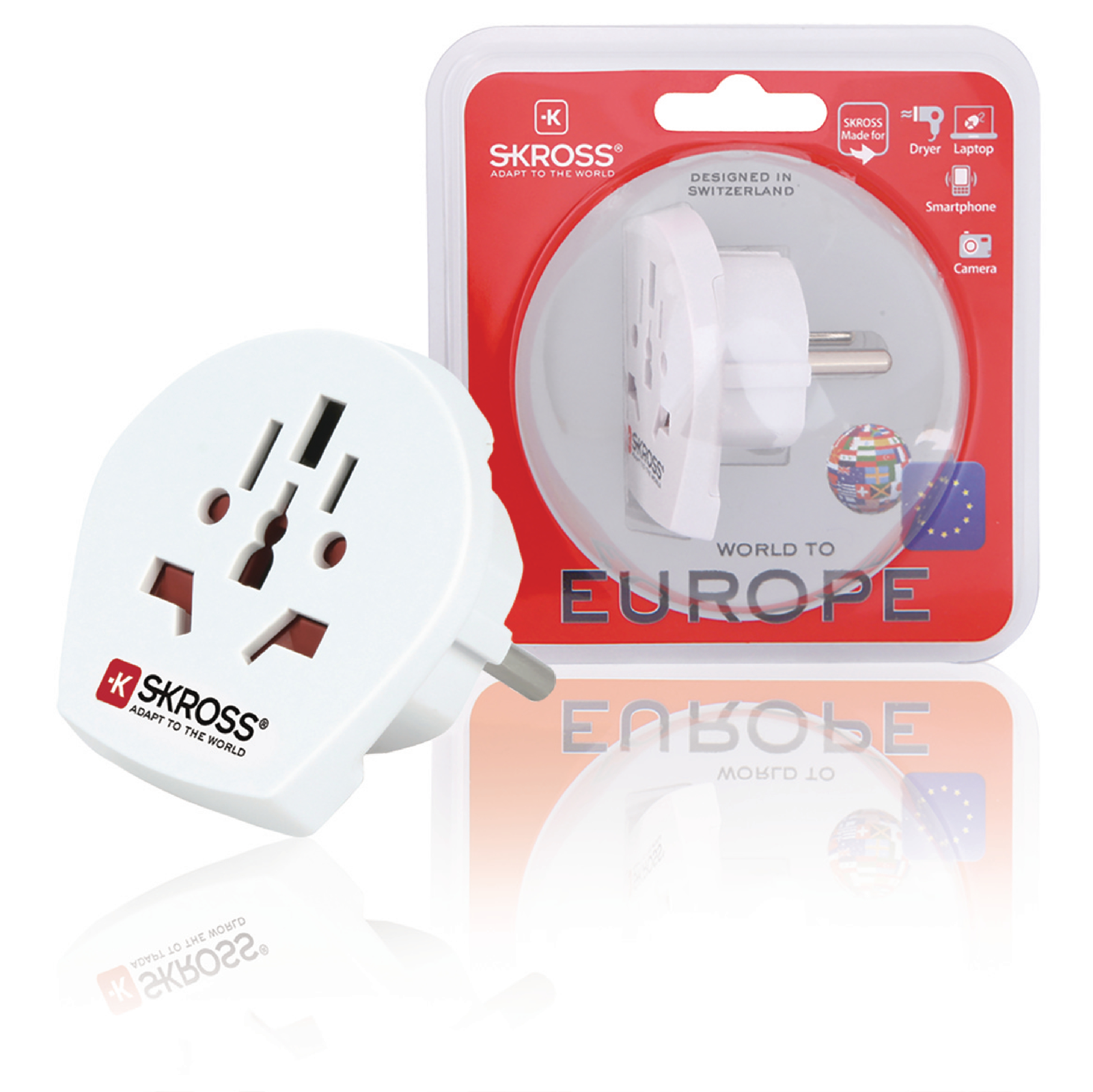 Skross 1.500211 EU Plug World Utazó adapter (1.500211)