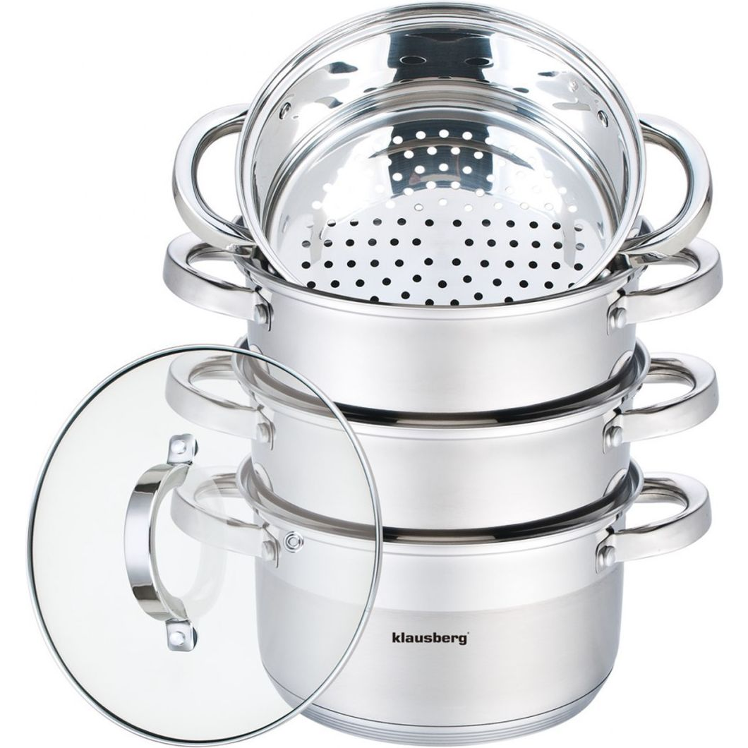 Klausberg 5 Részes Pároló Edény Készlet Ø18 cm - 2.5L KB-7137 (KB-7137)