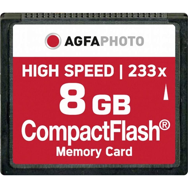 AgfaPhoto Compact Flash 8 GB High Speed 233x MLC Memóriakártya