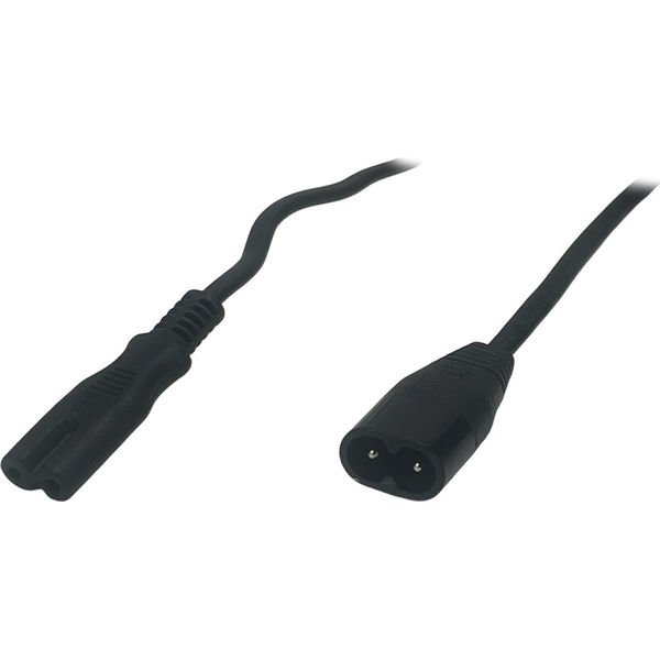 POSAC-C7C8BK30: POS AC cable C7-CX23[2,5A]-C8-CXC8[2,5A] H03VVH2-F2G0,75 L=3000 black