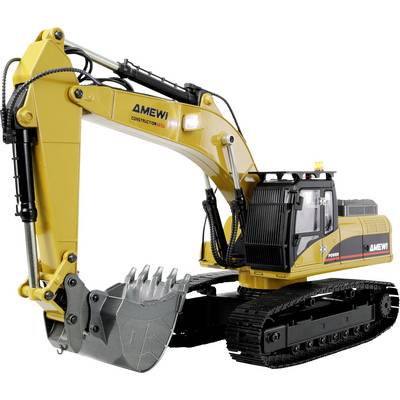 Amewi 22732 G705E Bagger Metall 1:14 Elektro RC kezdő funkcionális modell RtR