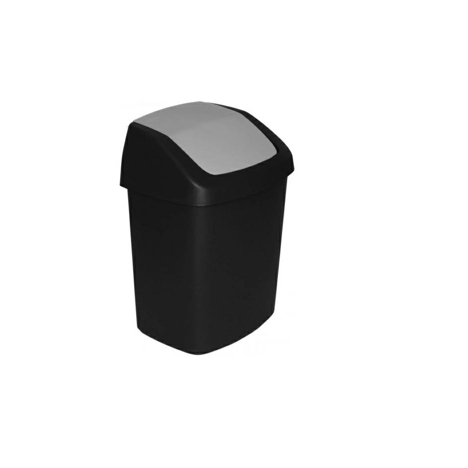 Szemeteskosár Curver Swing 15L fekete (229420)