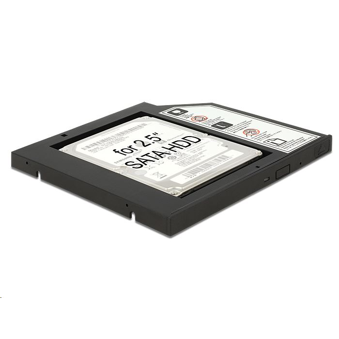 Delock 62669 beépítő keret laptophoz fekete (62669)