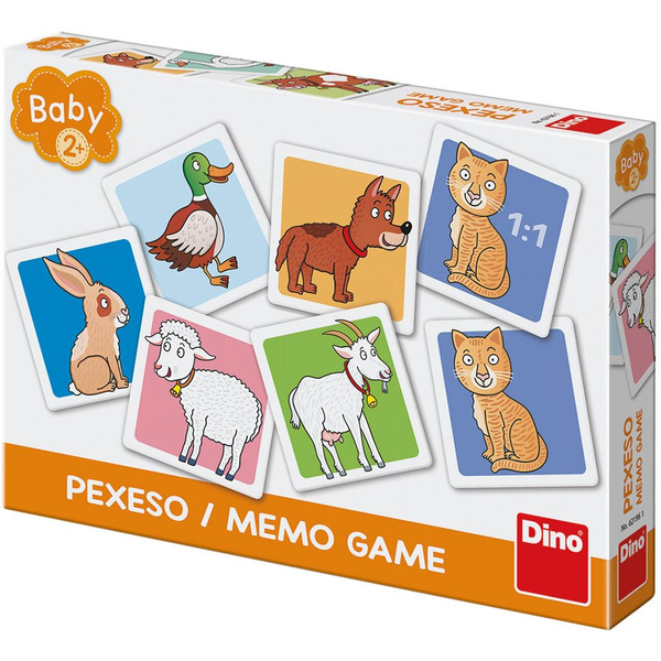 DINO Baby Pexeso Joc de memorie Animale domestice 2+ ani