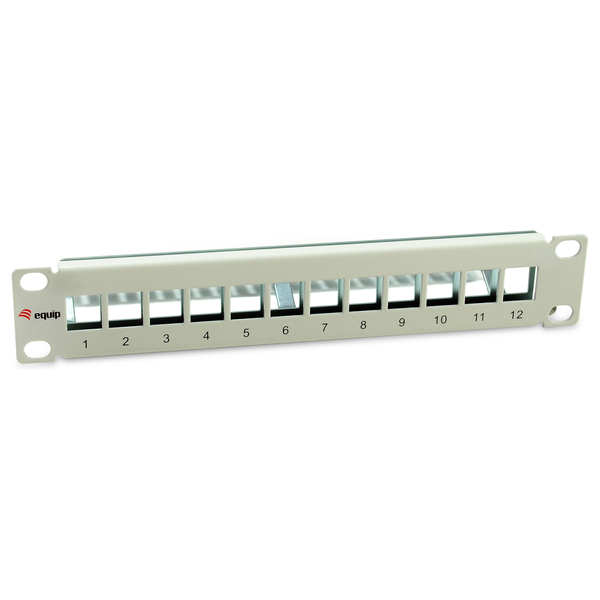 Equip Patchpanel 12x Cat6A 10" FTP 1HE Keystone Montage   ws