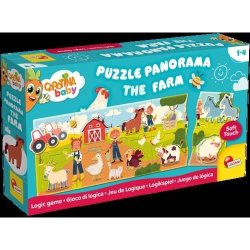Carotina baby: Panoráma bébi puzzle 24db-os - A Farm - Lisciani (GXP-931336)