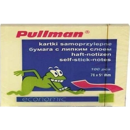  PULLMAN Karteczki samoprzylepne 50x75 PULLMAN P0024 żółty 100 kart