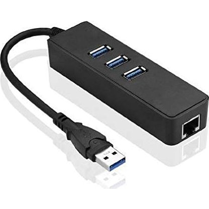 HUB USB MicroConnect 1x RJ-45  + 3x USB-A 3.0 (MC-USB3.0HUBWETH)