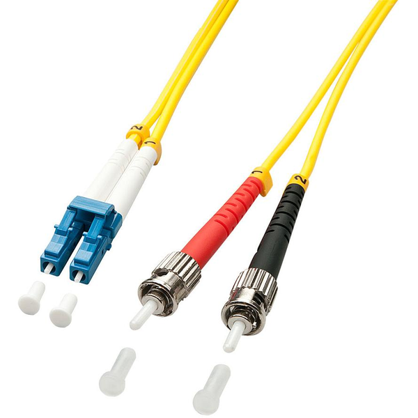 Lindy 2m LC/ST InfiniBand og fiberoptisk kabel Flerfarvet, Gul