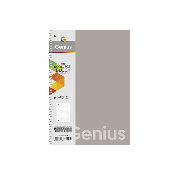 Tетрадка Schoolboy, 80 листа, 70 гр/м2, Спирала, А4, Математика