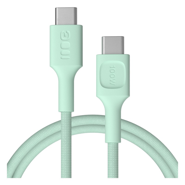 Green Cell PowerStream 100W USB-C apa - USB-C apa Adat és töltő kábel 1.2m - Zöld