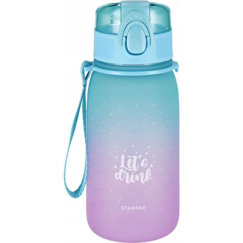 Starpak Műanyag Kulacs - 400 ml, Blue/Violet (STK BID20)