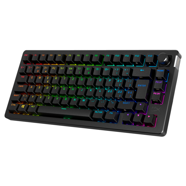 HP HYPERX vezeték nélküli mechanikus gaming billentyűzet Alloy Rise 75 piros switch - amerikai lokalizáció (91Y91AA#ABA)