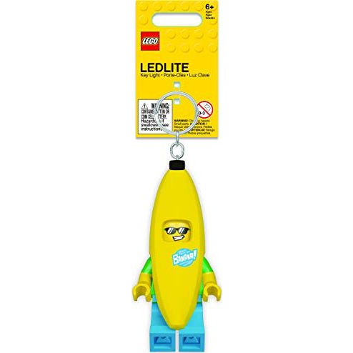 Kulcstartó, LED világítással, LEGO "Banana Guy" (IDKE118)