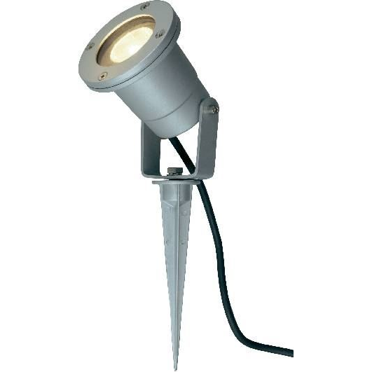 SLV Nautilus Spike LED Kerti fényszóró 3 részes készlet halogén GU10 18W ezüst-szürke (4064161255675) (s4064161255675)