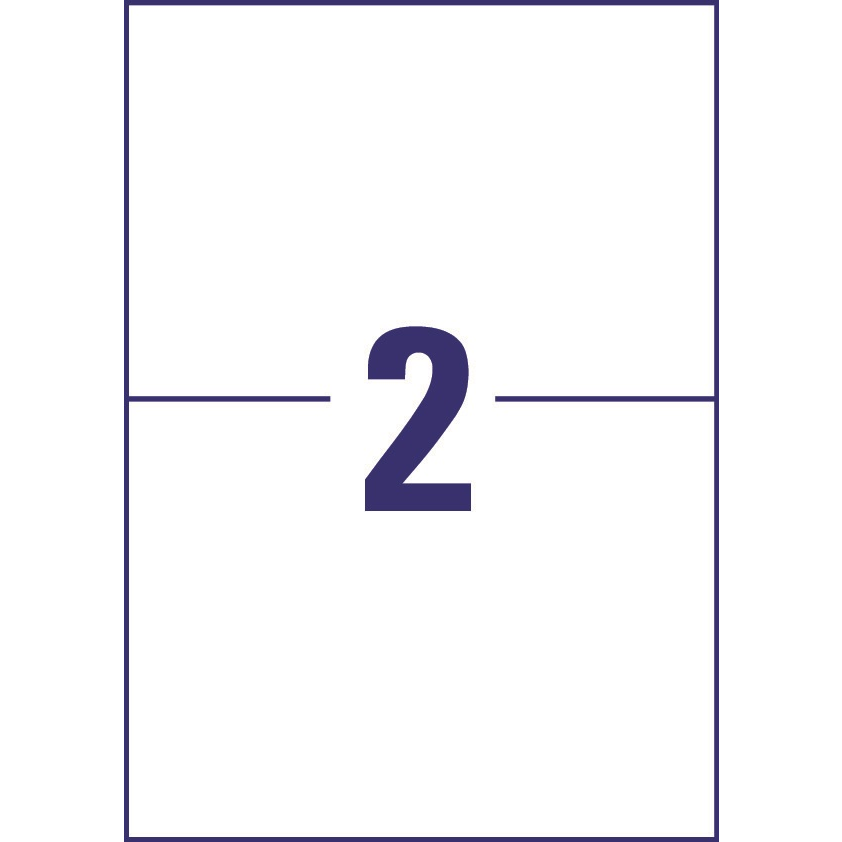 Avery Zweckform 6604 210x148 mm Címke tintasugaras és lézer nyomtatóhoz (130 db / csomag) (6604)