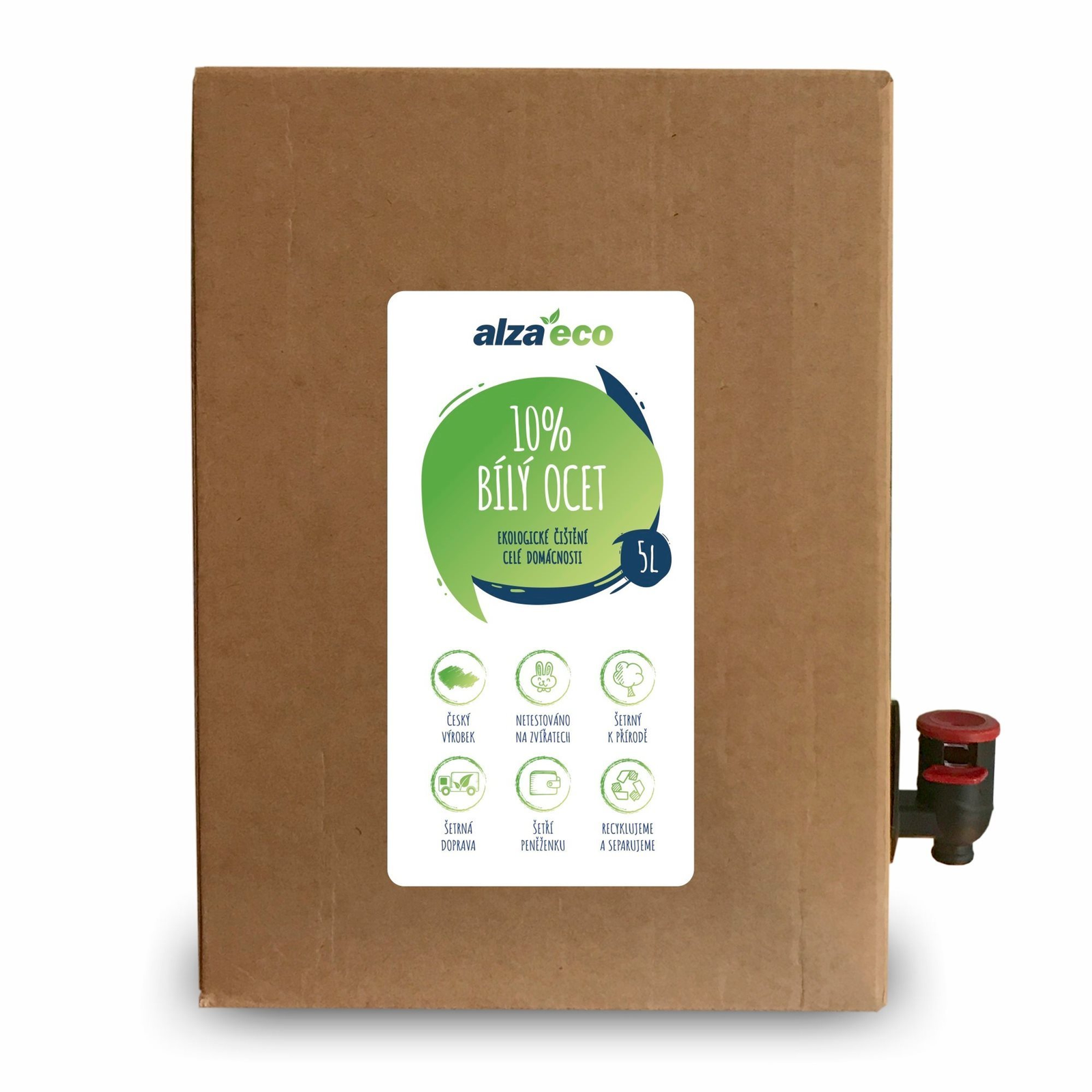 AlzaEco fehér ecet 10% 5 l (8594018048076)