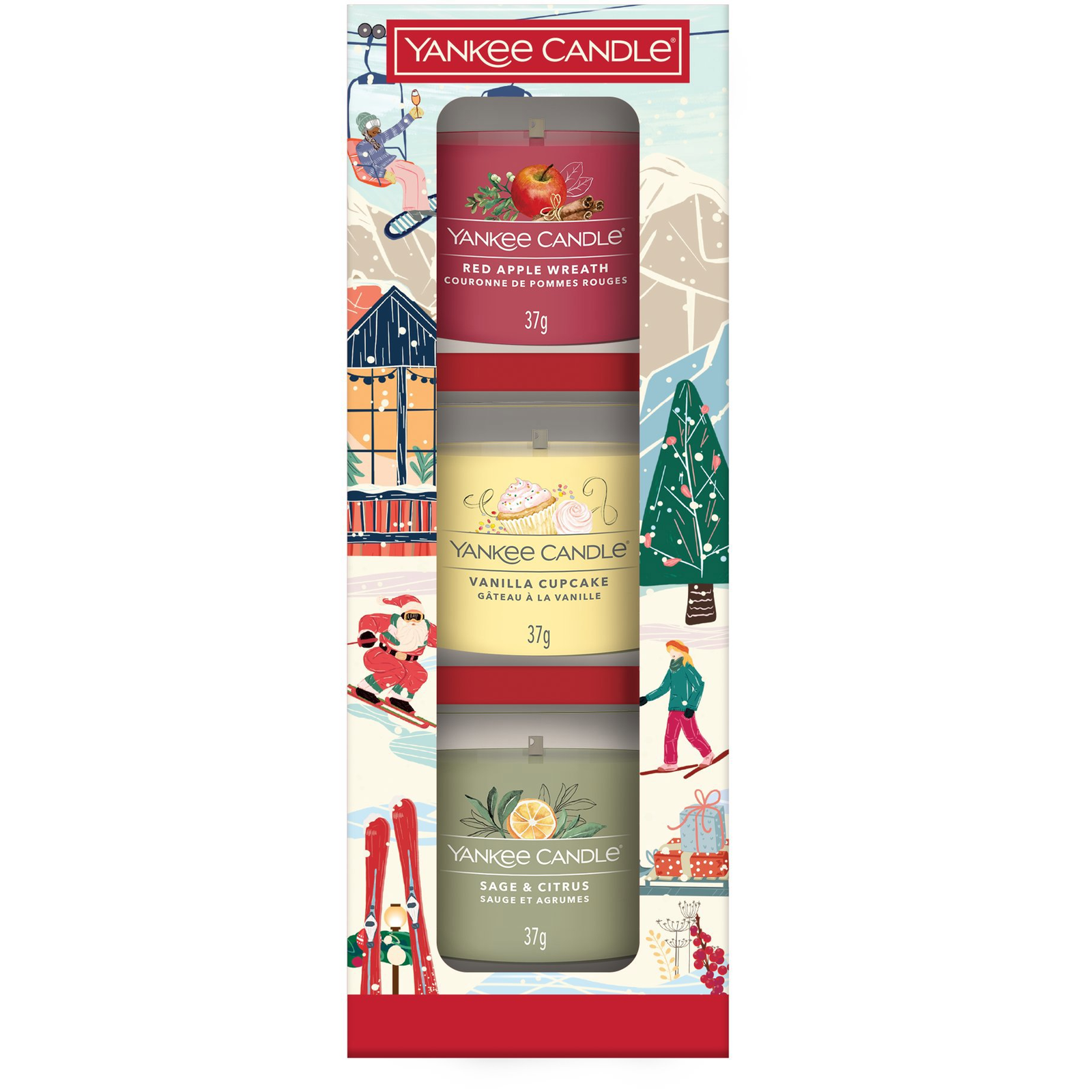 YANKEE CANDLE karácsonyi szett 2025 II, 3×37 g (5038581166421)