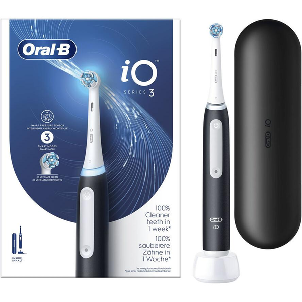 Oral-B 8006540731536 elektrisk tandbørste Voksen Roterende, pulserende tandbørste Sort, Hvid