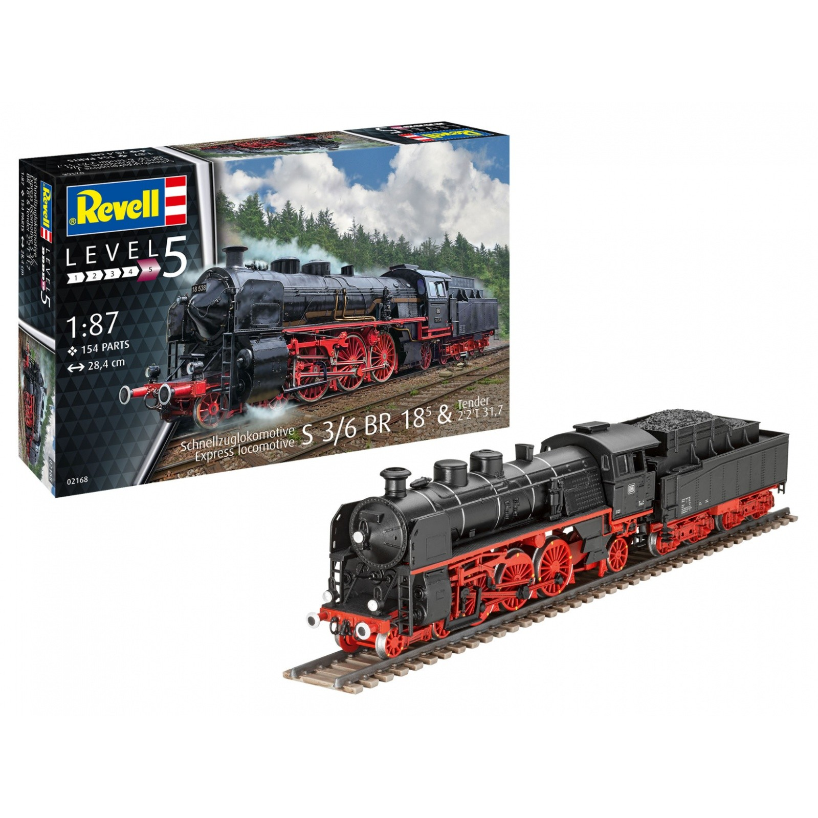 Revell Express Locomotive S3/6 műanyag modell (1:87) (02168)