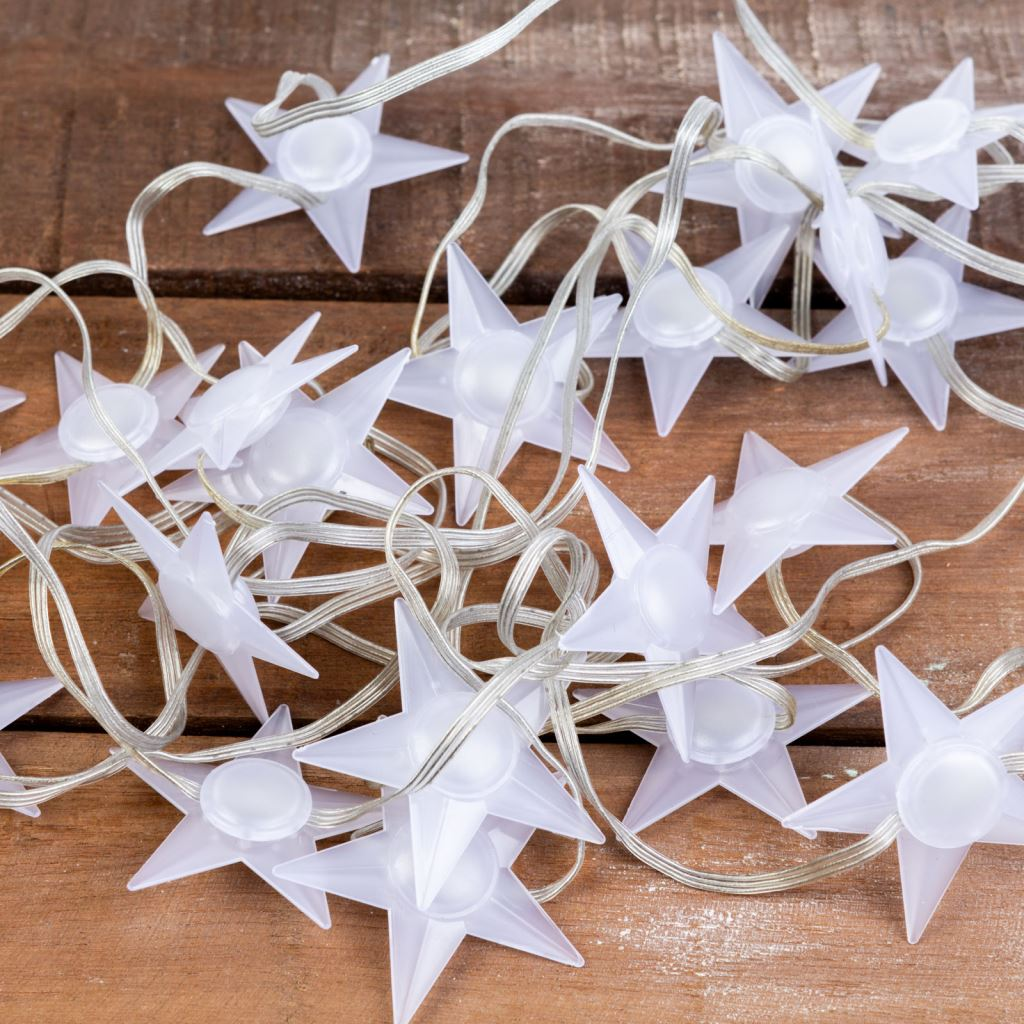 Smart fényfüzér - csillag, USB, 25 RGB LED, 5m (58385) (58385)