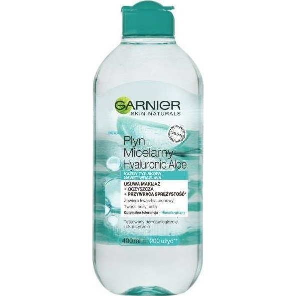  Garnier Hyaluronic Aloe płyn micelarny do każdego typu skóry 400ml
