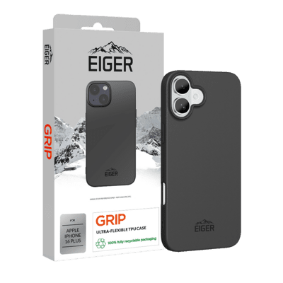 Eiger Grip Apple iPhone 16 Plus Telefon tok - Fekete (EGCA00614)