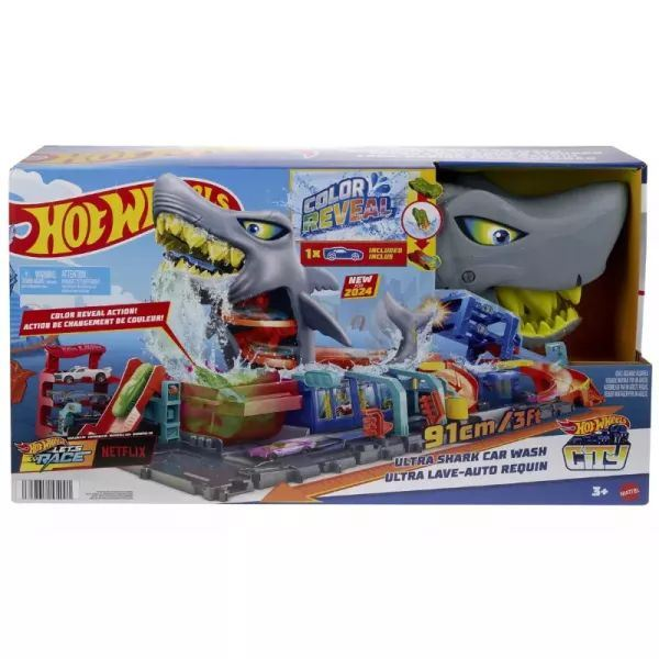 Mattel Hot Wheels City: Ultra cápa autómosó Color Reveal kisautóval (234770)