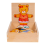 Smily Play Teddy bear girl - 18 darabos fa puzzle