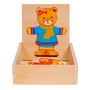 Smily Play Teddy bear girl - 18 darabos fa puzzle