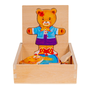 Smily Play Teddy bear girl - 18 darabos fa puzzle