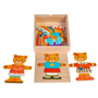 Smily Play Teddy bear girl - 18 darabos fa puzzle