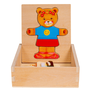 Smily Play Teddy bear girl - 18 darabos fa puzzle