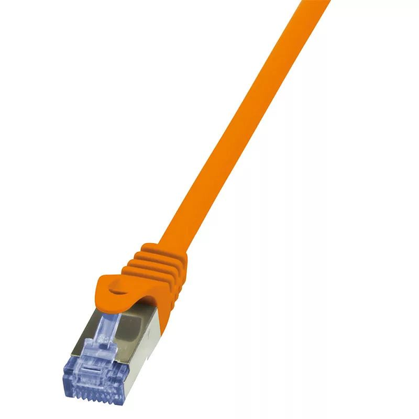 LogiLink Patchkabel CAT6A  S/FTP AWG26 PIMF  0,50m orange