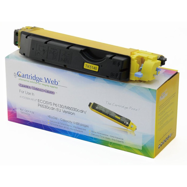 Cartridge Web TK5140Y Toner Yellow CHIPPES CartridgeWeb (For use) (1T02NRANL0KL)