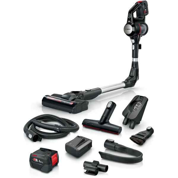 Bosch BSS715FRSH stav støvsuger & elektrisk kost 2-i-1 stangstøvsuger Batteri Dry Poseløs 0,3 L Sort, Sølv 5 At