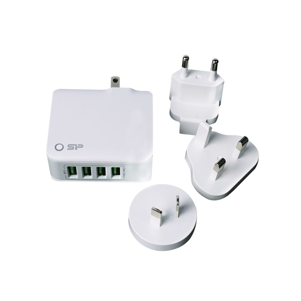 Silicon Power Boost Charger WC104P Univerzálne Biela AC Rýchle nabíjanie Vnútorný