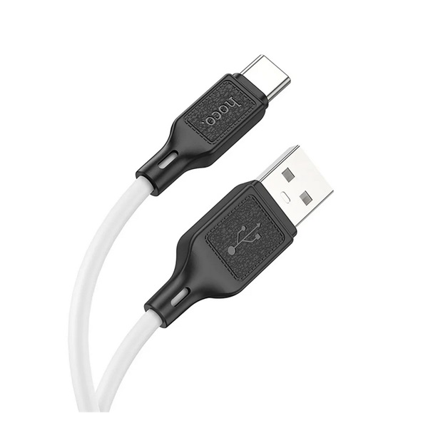 Hoco X90 adatkábel (USB - Type-C, 3A, 100cm) FEHÉR (X90_USB_TYPE-C_W) (X90_USB_TYPE-C_W)