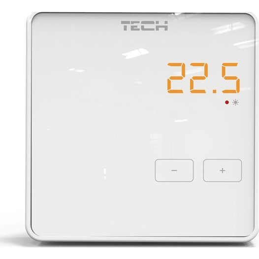 Tech EU-R-8z-WH Vezeték Nélküli Szobatermosztát, Kétállású, Tápellátása 230 V (Fehér)