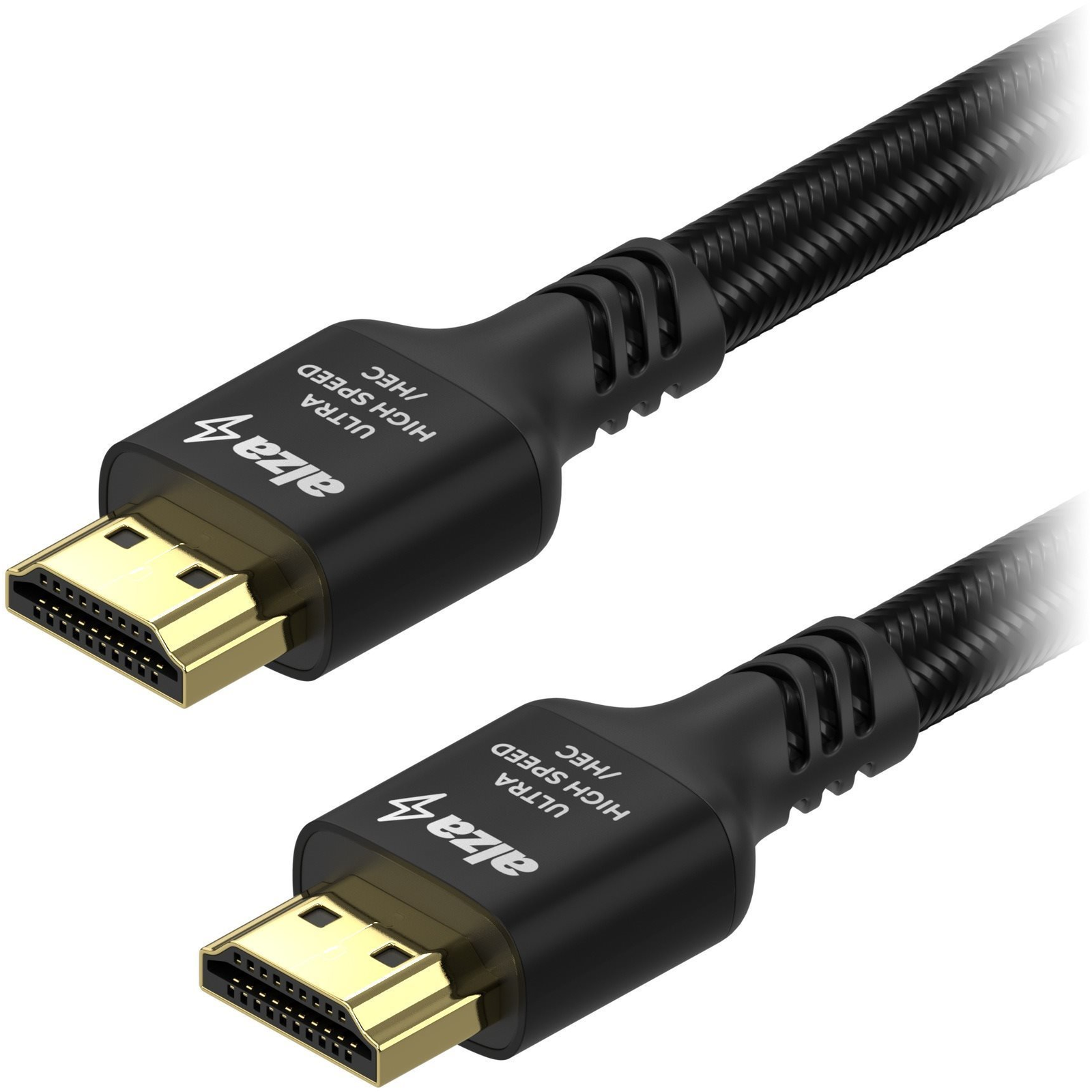 AlzaPower AluCore Premium HDMI 2.1 High Speed 8K 1m fekete (APW-CBHD21N010B)