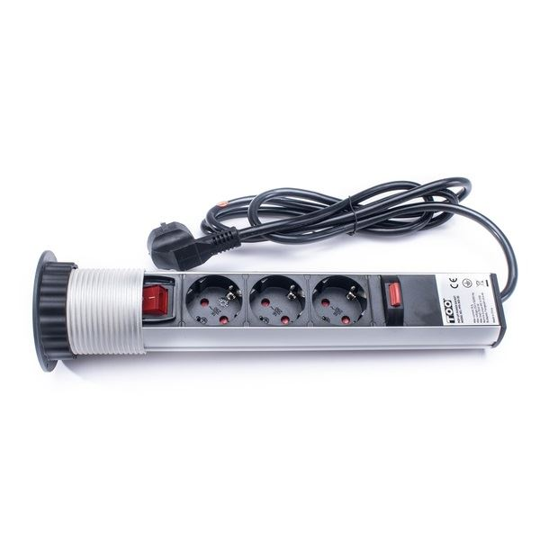 TOO PPS-303-3S rejtett hálózati elosztó 3 aljzat ezüst (PPS-303-3S)